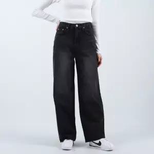 코너스톤 [국내생산] 여성 청바지 스트레이트 블랙 W3D0300