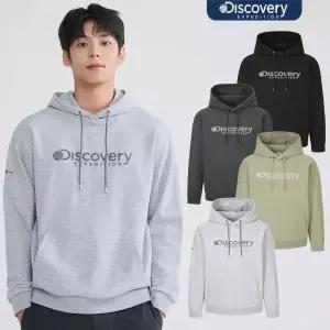 [롯데백화점]디스커버리익스페디션 25FW가을/이월할인 남여공용 세미오버핏 로건 후드티 DXHD31054