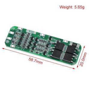 BMS 3S 20A 리튬 이온 배터리 18650 충전기 PCB 보호 보드 드릴 모터 11.1V 12V Lipo 셀 모듈