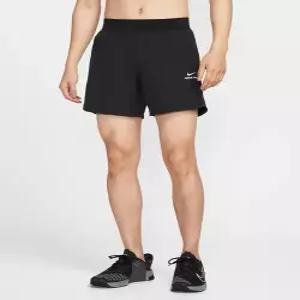 NIKE  프로 트레이닝 드라이 핏 6인치 쇼츠 M 블랙 화이트 HV0412-010