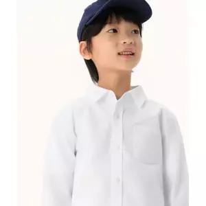 MUSINSA STANDARD KIDS 릴렉스드 옥스포드 셔츠 [화이트]