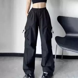 여자 여름 힙합 바지 밴딩 카고 조거 팬츠 데일리룩