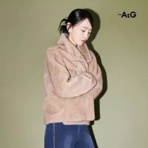 더엣지 [미리주문10 ] 26FW FAUX밍크 하이넥 자켓