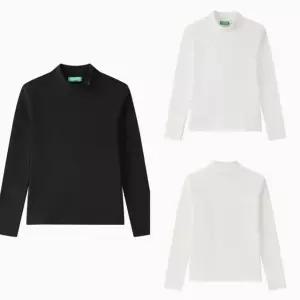 [갤러리아] 베네통키즈G  26F/W 베이직 목폴라 티셔츠(2컬러) QATS18661