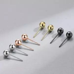 925실버 골드 볼 귀걸이 은볼귀걸이 2mm 3mm