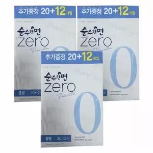 순수한면 제로 생리대 중형 32매 x 3팩 96매