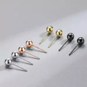 베이직 925실버 골드 볼 귀걸이 은볼귀걸이 2mm 3mm