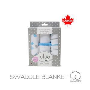[루루조]Lulujo 루루조 머슬린코튼 목욕타올 3-Pack_ Blue