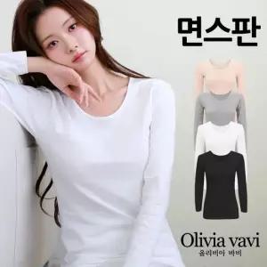 올리비아바비 심플 면스판 9부 내의상의1종[OLG9009]FREE XL