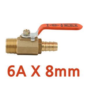 배관자재 볼콕크 6A X 8mm 신주부속 볼밸브 수도부속 호스밸브 호스연결