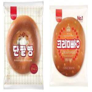 삼립 크림빵5봉+삼립 정통단팥빵5봉(총10봉)