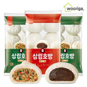 대용량 냉동 삼립 팥호빵 8입＋야채호빵 16입 찐빵