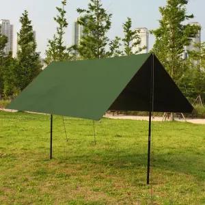 캠프빌리지 블랙코팅 렉타타프 3x3m S 카키