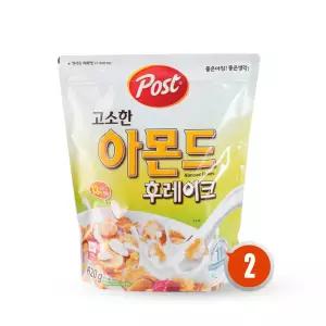 포스트 고소한 아몬드 후레이크 620g x2개 / 시리얼