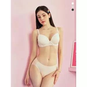 [솔브][C-G컵] 하이브리드 와이어 보정 브라팬티 세트(SSET677)