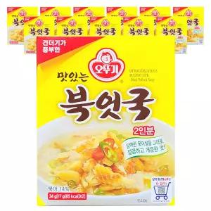 오뚜기 맛있는 북어국 34g 12개
