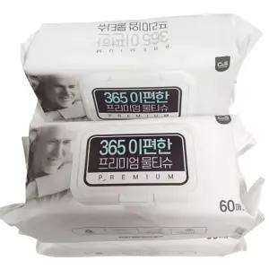 온맘(=365 이편한 프리미엄과 병행 동일제품임)엠보싱 물티슈 대형 10팩*60매(600매)