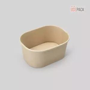 직사각 종이용기 R250 크라프트 500개 BOX