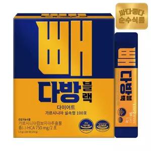 순수식품 빼다방 블랙 커피 다이어트 가르시니아 1박스(100포)