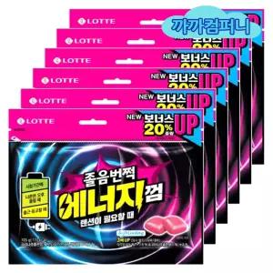 졸음번쩍껌 에너지껌 리필 105g x 6봉