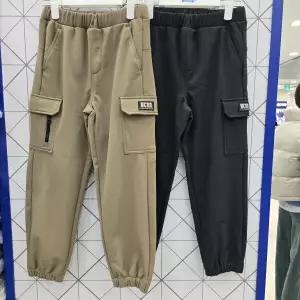 [에꼴리에]에꼴리에 주니어 나일론 본딩 언발 카고 조거 바지 24D1204_GN