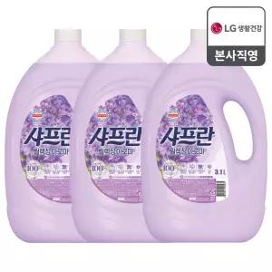 샤프란 섬유유연제 릴렉싱 아로마 본품 3.1L 3개