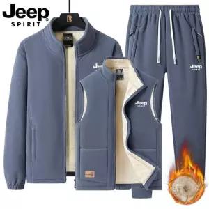 JEEP SPIRIT 남성 캐주얼 기모 트레이닝복 3종세트