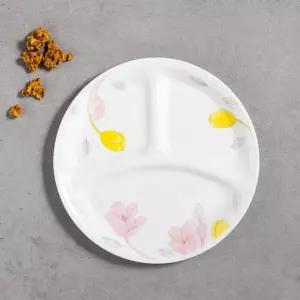 코렐 목련 삼절접시(소) 21.6cm