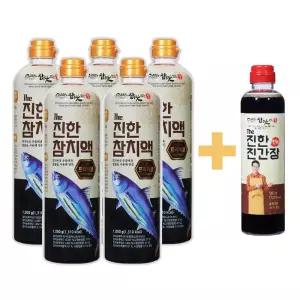 김하진의 더진한 참치액 프리미엄 오리지널 1050g 5병+진간장 1병