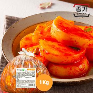 [얌얌마켓] 종가 우리땅 무 섞박지 석박지 1kg (아이스박스 포함)