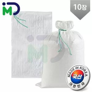 국산 마대 10kg 10장 PP 자루 포대 푸대 포장 폐기물 재활용 쓰레기 분리수거 쌀 옥수수 벼 보리 고추 낙엽 왕겨 식품 곡물 미곡 정곡 정미소 곡식 도정 소금