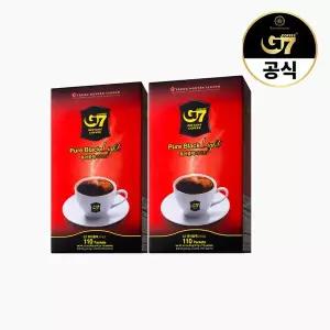 [G7]퓨어블랙 라이트 110개입 x 2개 (총 220T) / 베트남 블랙 다크 아메리카노