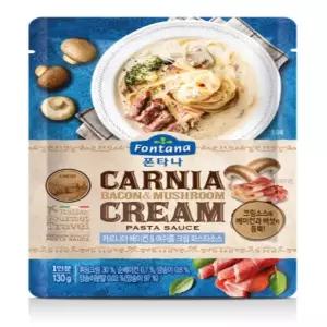 폰타나 카르니아 베이컨&머쉬룸 크림 파스타소스 130g  x 5개