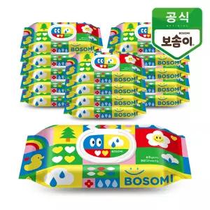 보솜이 펀앤플레이 아기물티슈 슬림캡 30매 15개