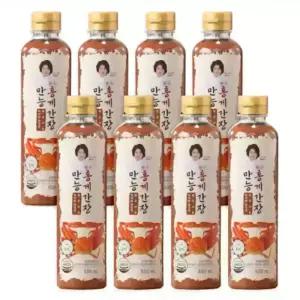 박미란대가 홍게 간장 500ml 8통 국내산 홍게농축액 엑기스 만능 맛간장