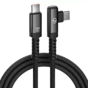 신지모루 L자형 앵글 우븐 패브릭 100W C to C 타입 PD 초고속 충전 케이블 아이폰 갤럭시