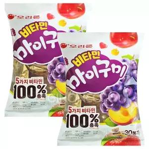 오리온 비타민 마이구미 294g x2 파티팩 미니젤리 탕비실