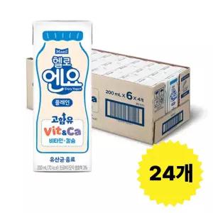 헬로엔요 플레인 200ml 24팩, 1개