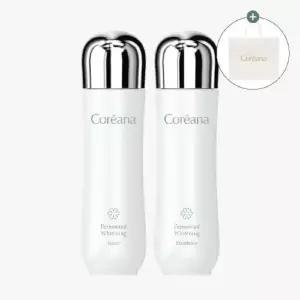 코리아나 발효 탄력 미백 화이트닝 토너150ml + 에멀젼150ml [증정]쇼핑백(중)