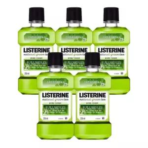 리스테린 내추럴 그린티 마일드 입냄새제거 휴대용 가글 250ml X 5개