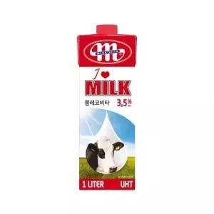 믈레코비타 수입 멸균우유 1L