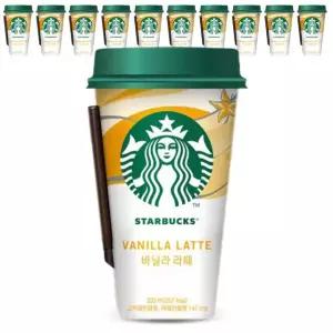 스타벅스 바닐라라떼 컵커피 320mlx10컵+아이스포장