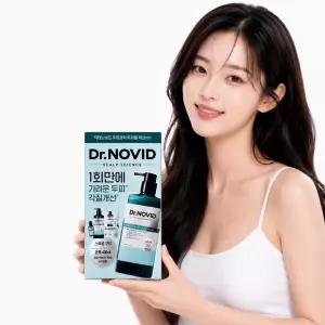 닥터노비드 탈모완화 지루성 두피용 약산성 비듬샴푸(400ml본품+300ml리필+50ml)