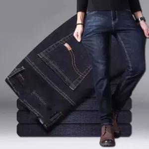 여름 남성 청바지 스판 캐주얼 팬츠 데님 팬츠 블랙