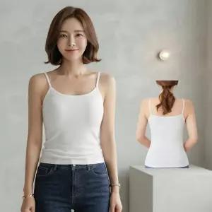 데일리유 여성 끈나시 민소매 이너 탱크탑 편안한 인생템 실용적인 레이어드 사계절 나시티
