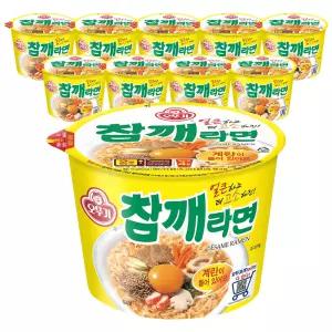 오뚜기 참깨라면 큰컵 110g 10개