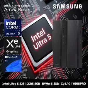 삼성 데스크탑 코어 울트라 5 컴퓨터 DM501SHZ-Z5ADD-11PRO Ultra 5-225 8GB SSD512GB Xe LPG