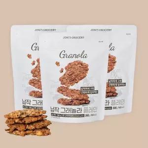 [조니스그로서리] 납작 그래놀라 플레인 200gX3봉