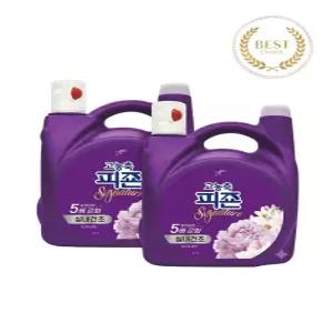 피죤 고농축 시그니처 실내건조 섬유유연제 미스틱레인 본품 5.7L 2개
