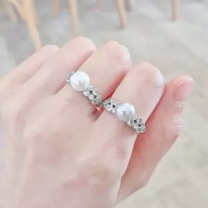 랑데시아 여성반지 실버 925 SILVER 은 글래머러스 진주 오픈반지